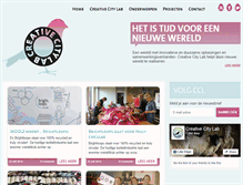 Tablet Screenshot of creativecitylab.nl